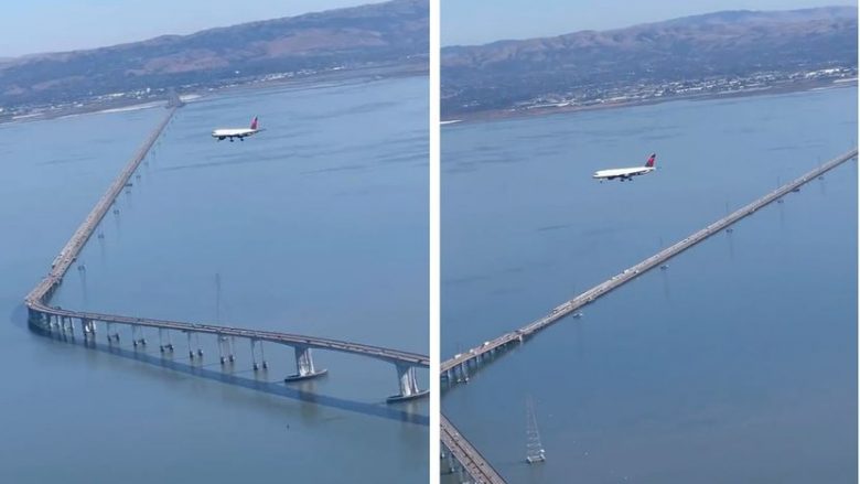 Kjo nuk është montazh! Skena e shkrepur nga aeroplani duket e çmendur, por ka një shpjegim të thjeshtë