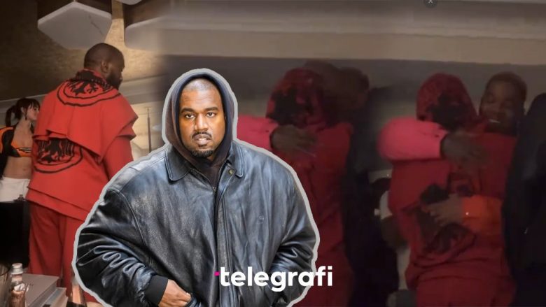 Pas Drake, edhe reperi Kanye West shfaqet i veshur me ngjyrat dhe simbolin e flamurit shqiptar?