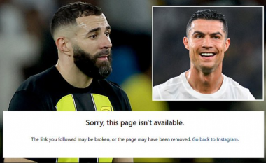 Karim Benzema e ka fshirë llogarinë në Instagram, pak orë pas humbjes poshtëruese nga ekipi i Ronaldos
