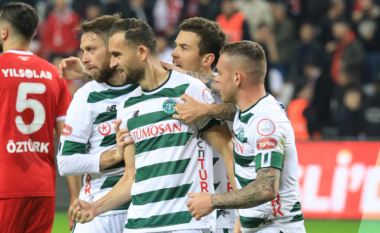 Cikalleshi shënon në barazimin e Konyasporit me Samsunspor