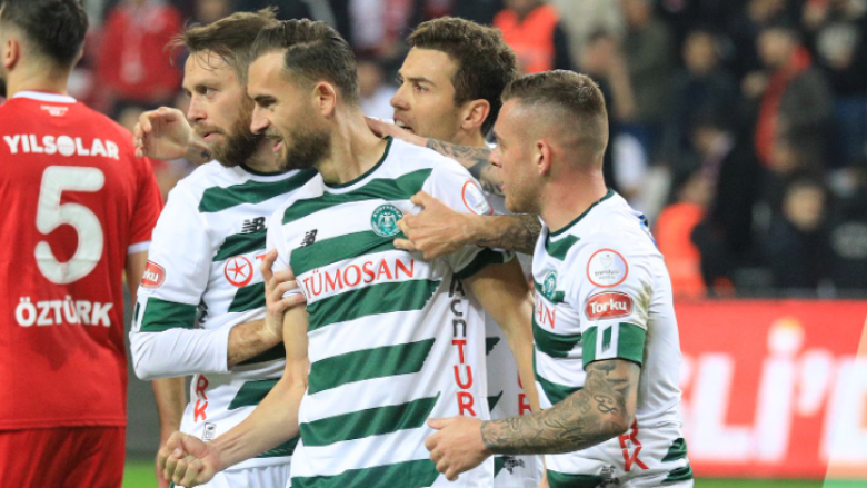 Cikalleshi shënon në barazimin e Konyasporit me Samsunspor