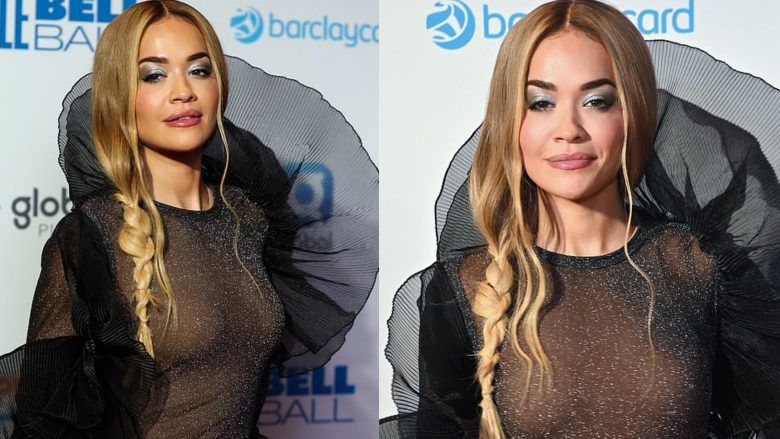 Rita Ora mahnit me një tjetër paraqitje unike në tapetin e kuq të “Jingle Bell Ball “