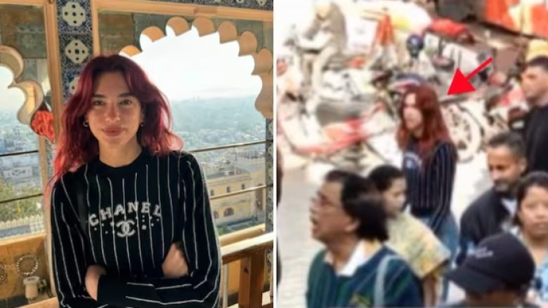 Një video e Dua Lipës bëhet virale në rrjetet sociale, pasi askush nuk e njohu në Indi gjatë një shëtitjeje në qytet