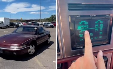 Ndërsa veturat e tjera kishin vetëm radio, ky automobil kishte një ekran me prekje në vitin 1988