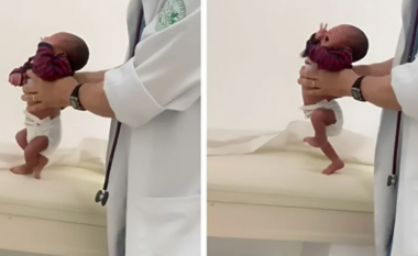 Videoja habiti njerëzit, një foshnjë vetëm pak ditëshe hodhi hapat e parë