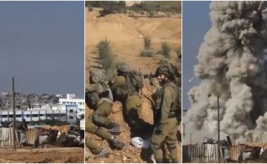 Ushtarët izraelitë qeshin gjersa goditet një shkollë në Gaza