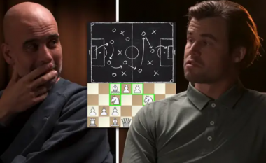 Magnus Carlsen i bën përshtypje Pep Guardiolës duke shpjeguar ngjashmëritë mes shahut dhe futbollit