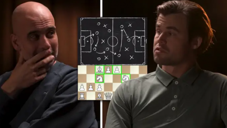 Magnus Carlsen i bën përshtypje Pep Guardiolës duke shpjeguar ngjashmëritë mes shahut dhe futbollit