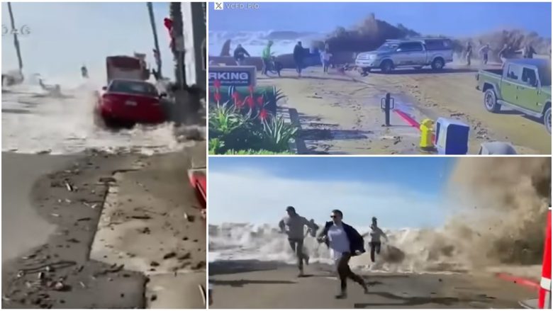 Dallgë të fuqishme u regjistruan në një plazh të Kalifornisë – njerëzit i kapi paniku kur e kuptuan se çfarë po ndodhte