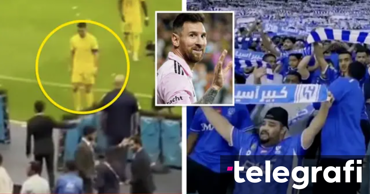 Tifozët këndojnë emrin e Messit gjatë El Clasico saudite – kamerat kapin reagimin e Ronaldos