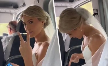 Videoja e nuses që “qetëson nervat” para dasmës emocionoi miliona njerëz: Shikoni çfarë po bën në veturë