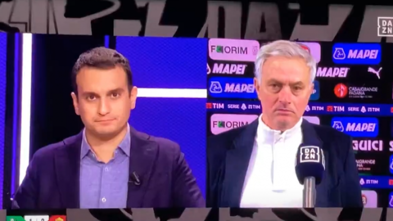 Mourinho nuk donte të fliste italisht pas fitores së Romës, kishte me vete një përkthyes