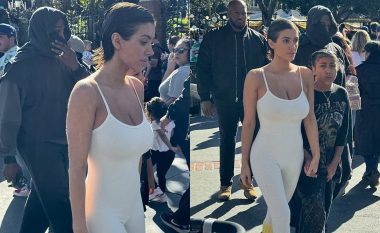 Gruaja e Kanye West, Bianca, vesh një kostum provokues në Disneyland
