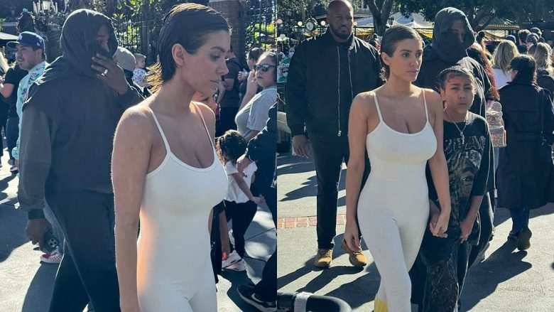 Gruaja e Kanye West, Bianca, vesh një kostum provokues në Disneyland