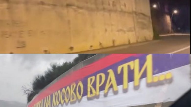 “Kur ushtria të kthehet në Kosovë”, largohet baneri që ishte vendosur në hyrje të qytetit të Budvës