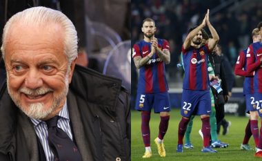 Presidenti i Napolit i lumtur që do të luajnë përballë Barcelonës