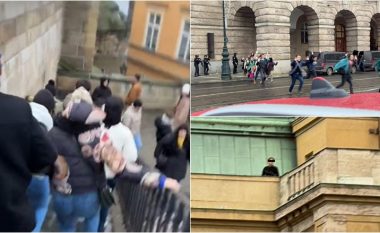 Vritet i dyshuari, pamje që tregojnë panikun e krijuar nga të shtënat me armë që lanë disa të vdekur në qendër të Pragës
