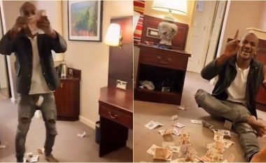 Sudanezi publikon pamjet “duke hedhur paratë e fituara, në dysheme” – teksa jeton falas në një hotel në Mbretërinë e Bashkuar