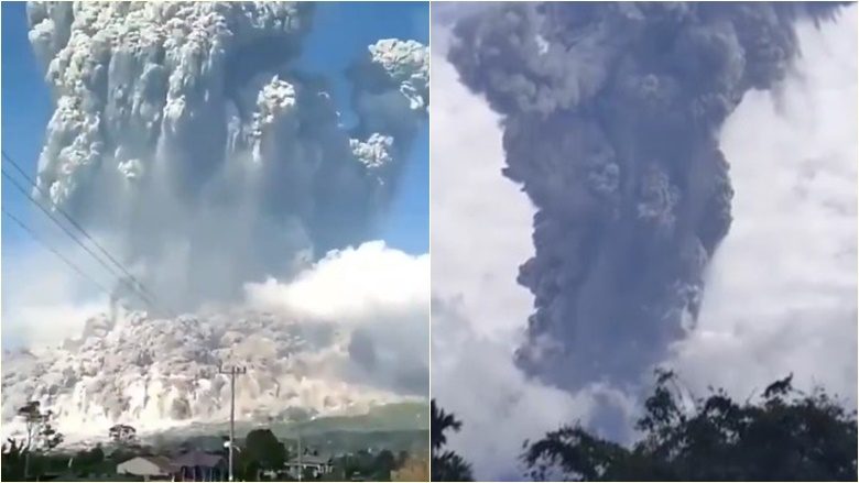 Pamje të tjera të shpërthimit të vullkanit në Indonezi nga ku vdiqën 11 alpinistë