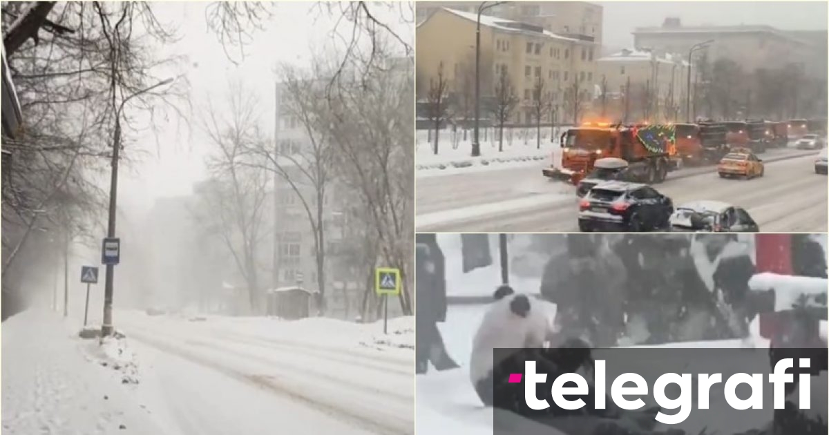 Në Siberi, -50 gradë – Moska sheh rekord të reshjeve të borës që shkaktuan vonesa dhe anulime të shumta të fluturimeve