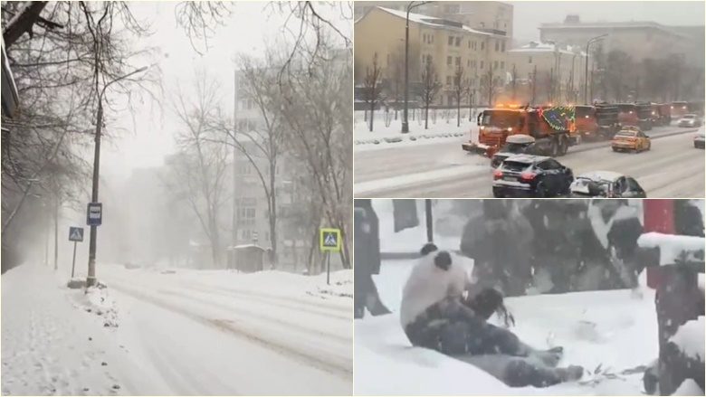 Në Siberi, -50 gradë – Moska sheh rekord të reshjeve të borës që shkaktuan vonesa dhe anulime të shumta të fluturimeve