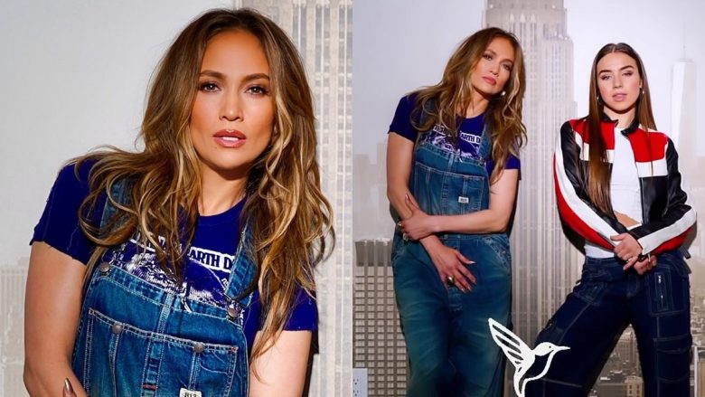 Jennifer Lopez duket shumë simpatike me kominoshe, teksa vallëzon me yllin e TikTok-ut Enola Bedard për këngën e re
