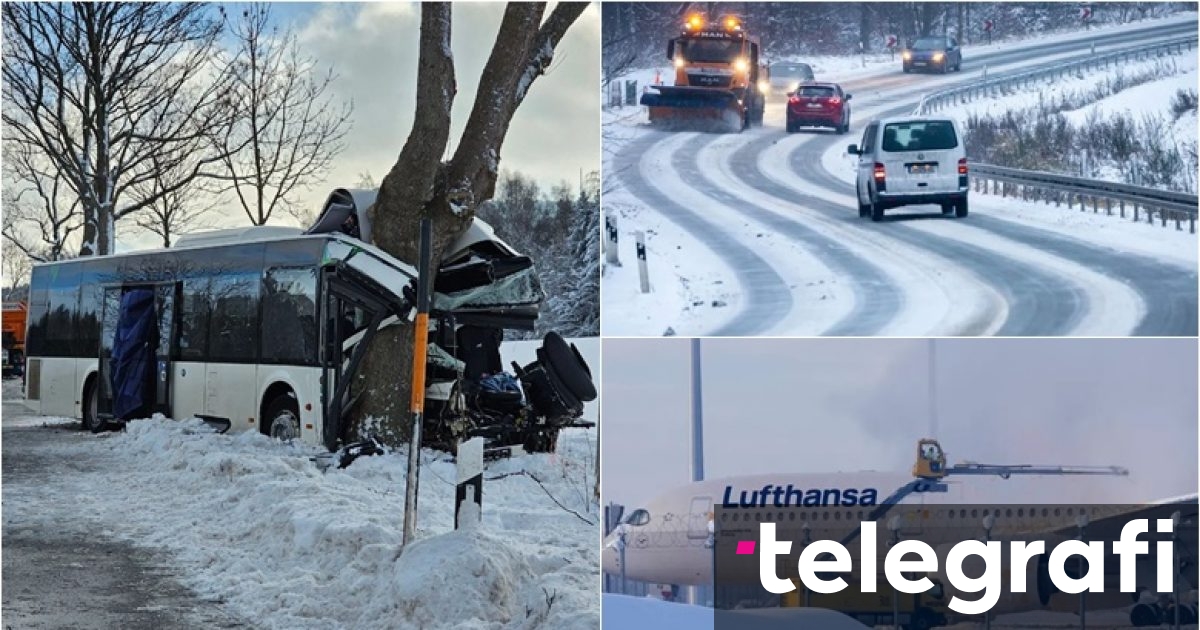 Tre të vdekur dhe të tjerë të lënduar – moti i ftohtë shkakton probleme në udhëtimet tokësore, hekurudhore dhe ajrore në Gjermani