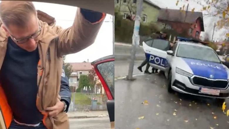 Shoqërohet në polici Aleksandar Arsenijeviq – i shqiptohen dy tiketa dhe i konfiskohen targat