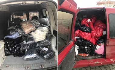 Policia parandalon kontrabandën me mallra në kufi me Maqedoninë, konfiskon tekstil në vlerë 7 mijë euro