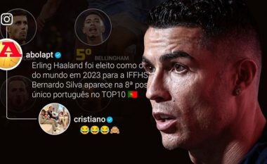 Reagimi i i Ronaldos pasi zbuloi se nuk është në top 10 lojtarët në botë