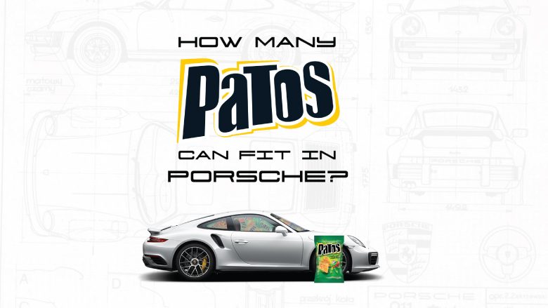 Qëllo sa pako çipsa PATOS gjenden brenda veturës Porsche dhe fito shpërblim