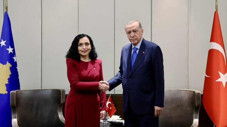 Siguria në Kosovë, Osmani takon presidentin turk Erdogan: Të përkushtuar ta forcojmë bashkëpunimin