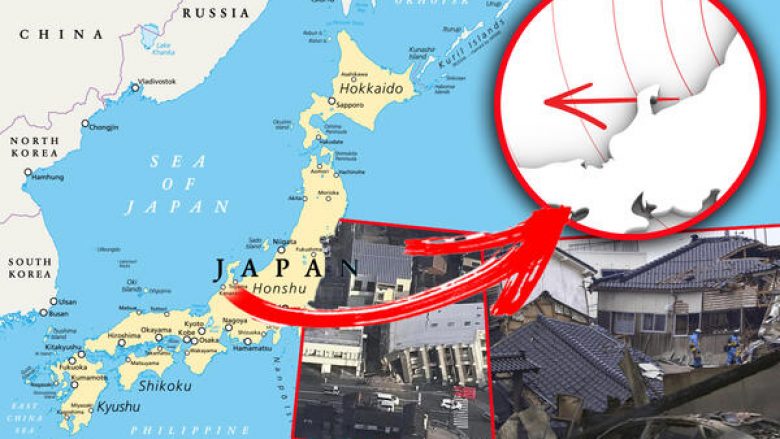 Nga tërmeti shkatërrues, toka në Japoni u zhvendos më shumë se një metër në perëndim?