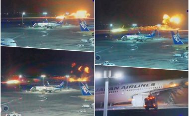 Aeroplani i “Japan Airlines” përfshihet nga zjarri derisa ateron në pistën e aeroportit të Tokios