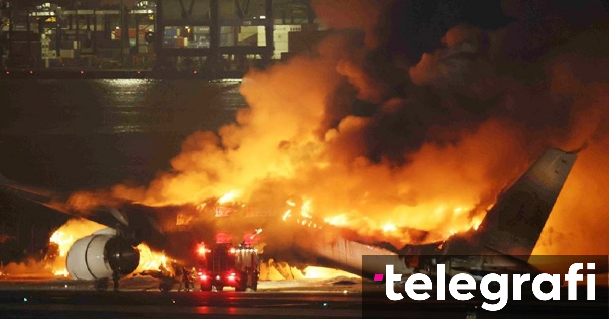 Humbin jetën pesë persona nga aeroplani i Rojeve Bregdetare, që u përplas me aeroplanin komercial në aeroportin e Tokios