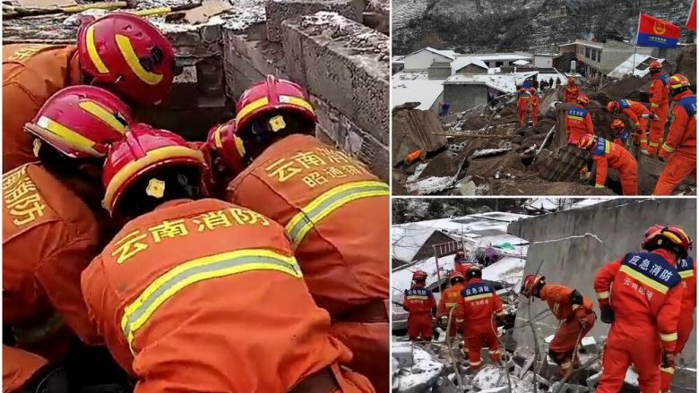 Rrëshqitje dheu në Kinë, ngujohen nëpër 47 persona – ekipet e shpëtimit po bëjnë të pamundurën për t’i nxjerrë gjallë