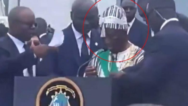 Presidenti i ri i Liberisë sëmuret gjatë inaugurimit, për pak sa nuk rrëzohet nga foltorja – reagojnë asistentët e tij