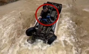 U rrokullis me veturë në liqen, gruaja nga Kalifornia qëndron mbi mjet për 14 orë – shpëtohet me helikopter nga autoritetet