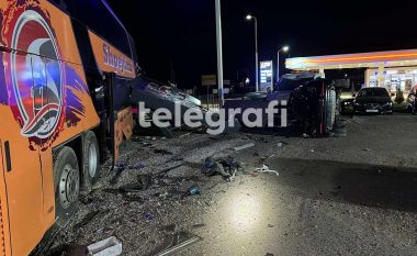 Aksidentohet rëndë një autobus në magjistralen Gjakovë-Prizren, lëndohen tre persona