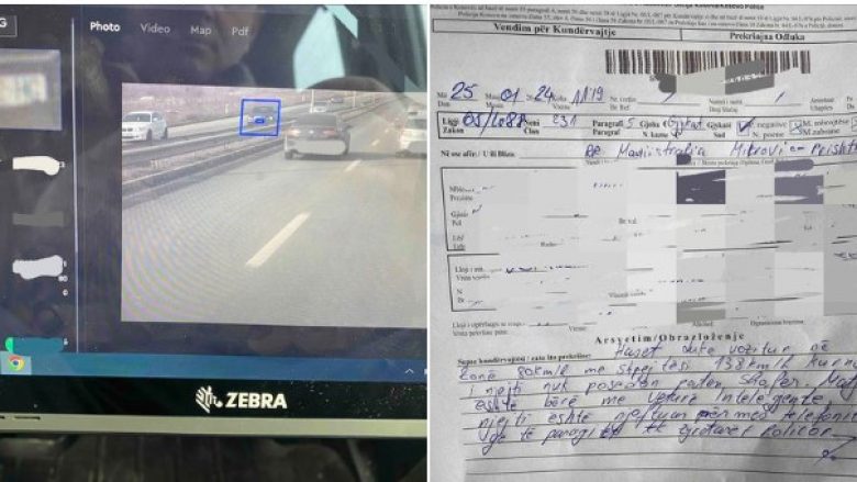 Me “Smart Patrol”, policia ndalon dhe gjobit ngasësin pasi në zonën 80 km/h voziste me shpejtësi 138 km/h