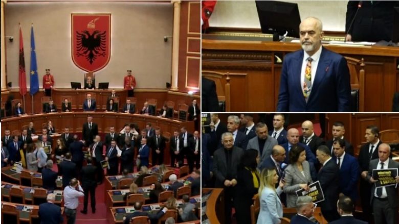 Tensione në Kuvendin e Shqipërisë, opozita nuk e lejon presidentin Bajram Begaj të marrë fjalën