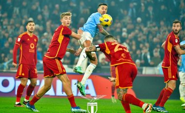 Një penallti vendos derbin e kryeqytetit, Lazio kalon në gjysmëfinale të Kupës së Italisë