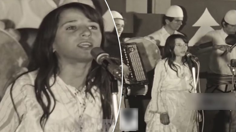 Publikohet video e rrallë e Shkurte Fejzës kur këndonte si 13 vjeçare në fillimet e karrierës së saj