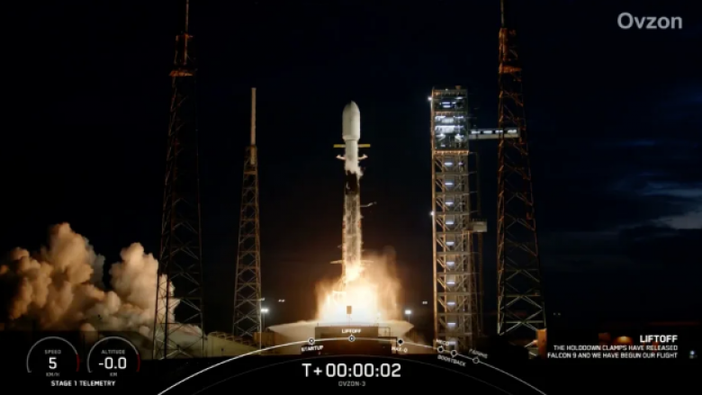 SpaceX lëshon në orbitë satelitin suedez Ovzon 3