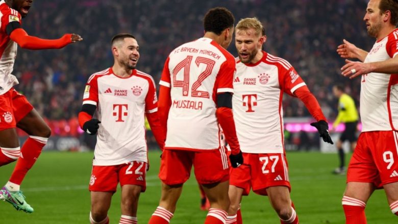 Bayern merr një fitore komode ndaj Hoffenheimit, mban hapin në garën për titull