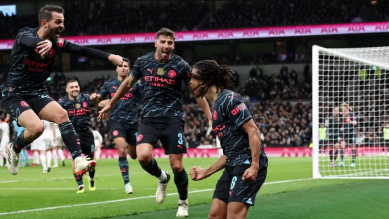 Man City fiton në ‘frymën e fundit’ ndaj Tottenhamit, avancon tutje në FA Cup