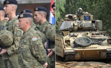 Kroacia dërgon ushtrinë në kufirin me Serbinë, arrijnë automjetet luftarake amerikane "Bradley" ​