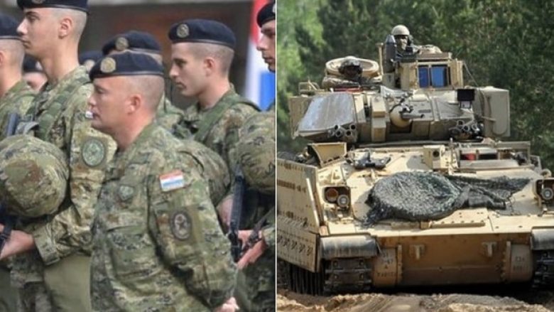 Kroacia dërgon ushtrinë në kufirin me Serbinë, arrijnë automjetet luftarake amerikane “Bradley” ​