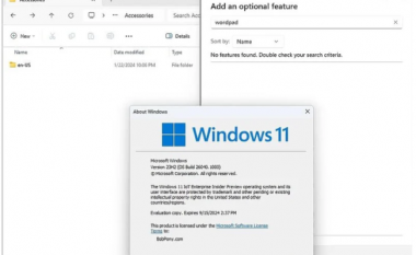 Për herë të parë në 40 vjet, versioni i ri nga Windows do të vijë pa aplikacionin WordPad