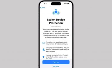 Apple lanson iOS 17.3, që ka edhe veçorinë për Mbrojtjen e Pajisjes së Vjedhur